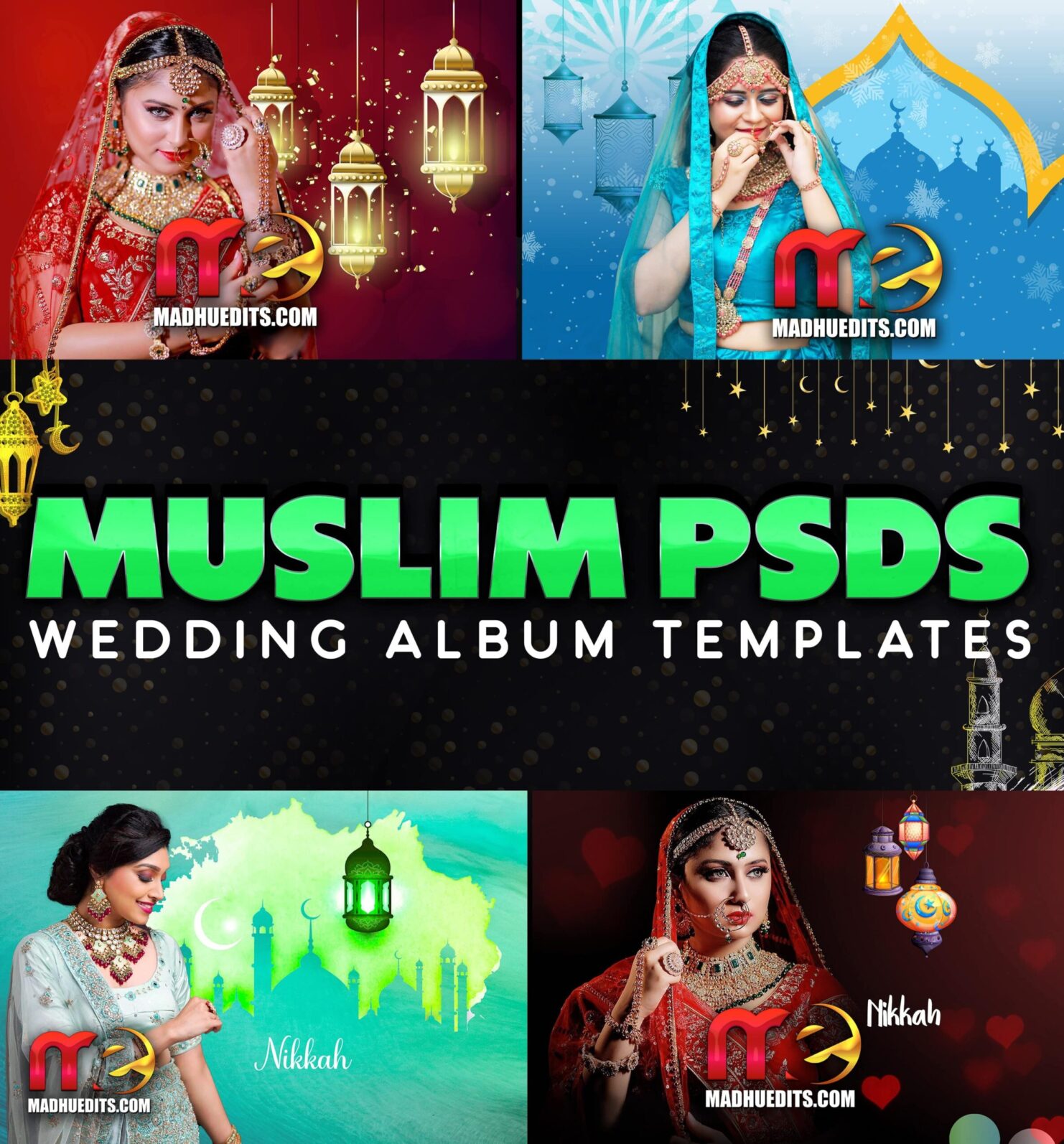 NIKAH – MUSLIM WEDDING ALBUM PSD TEMPLATES