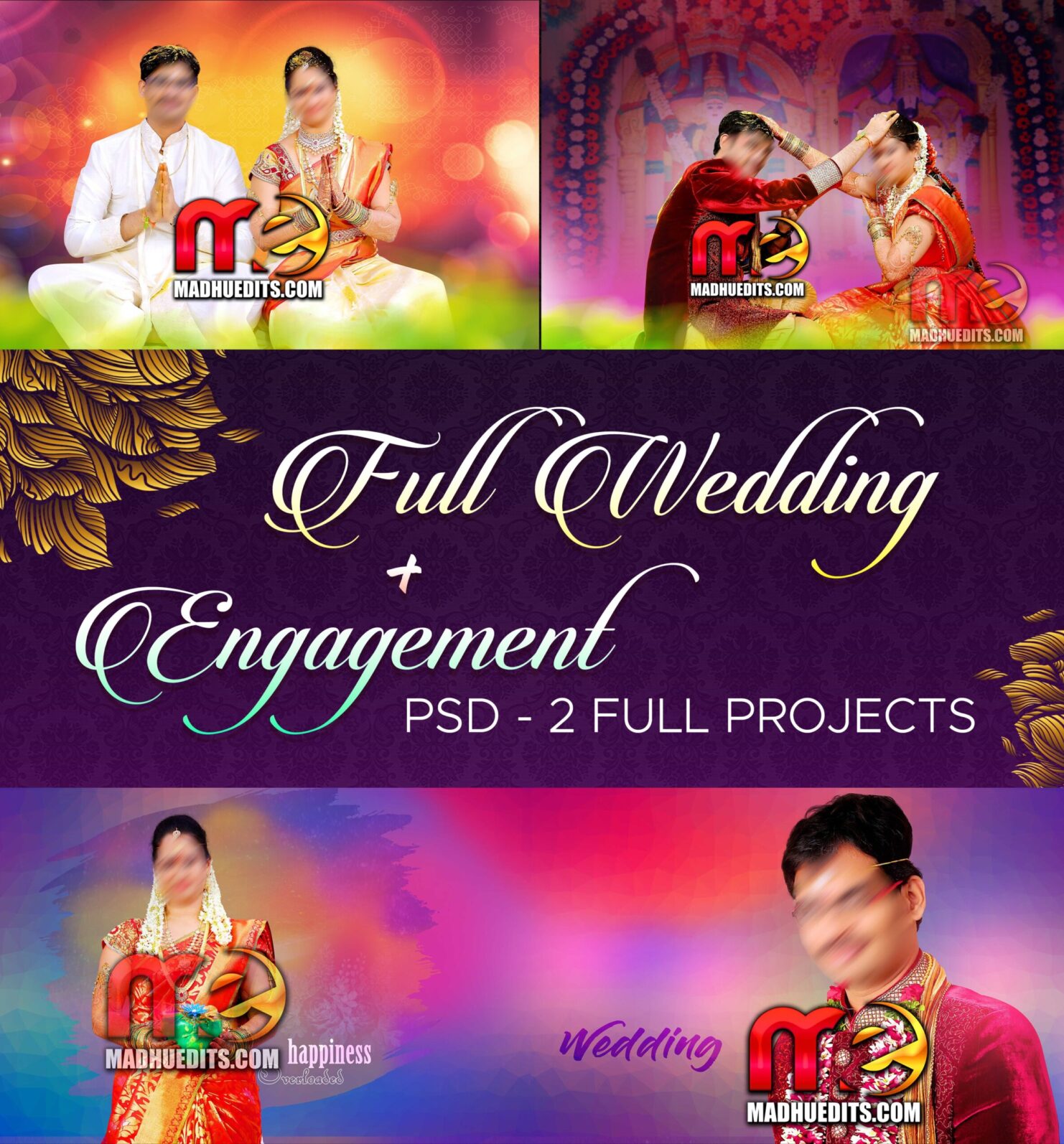 New Engagement + Full Wedding Album Package
