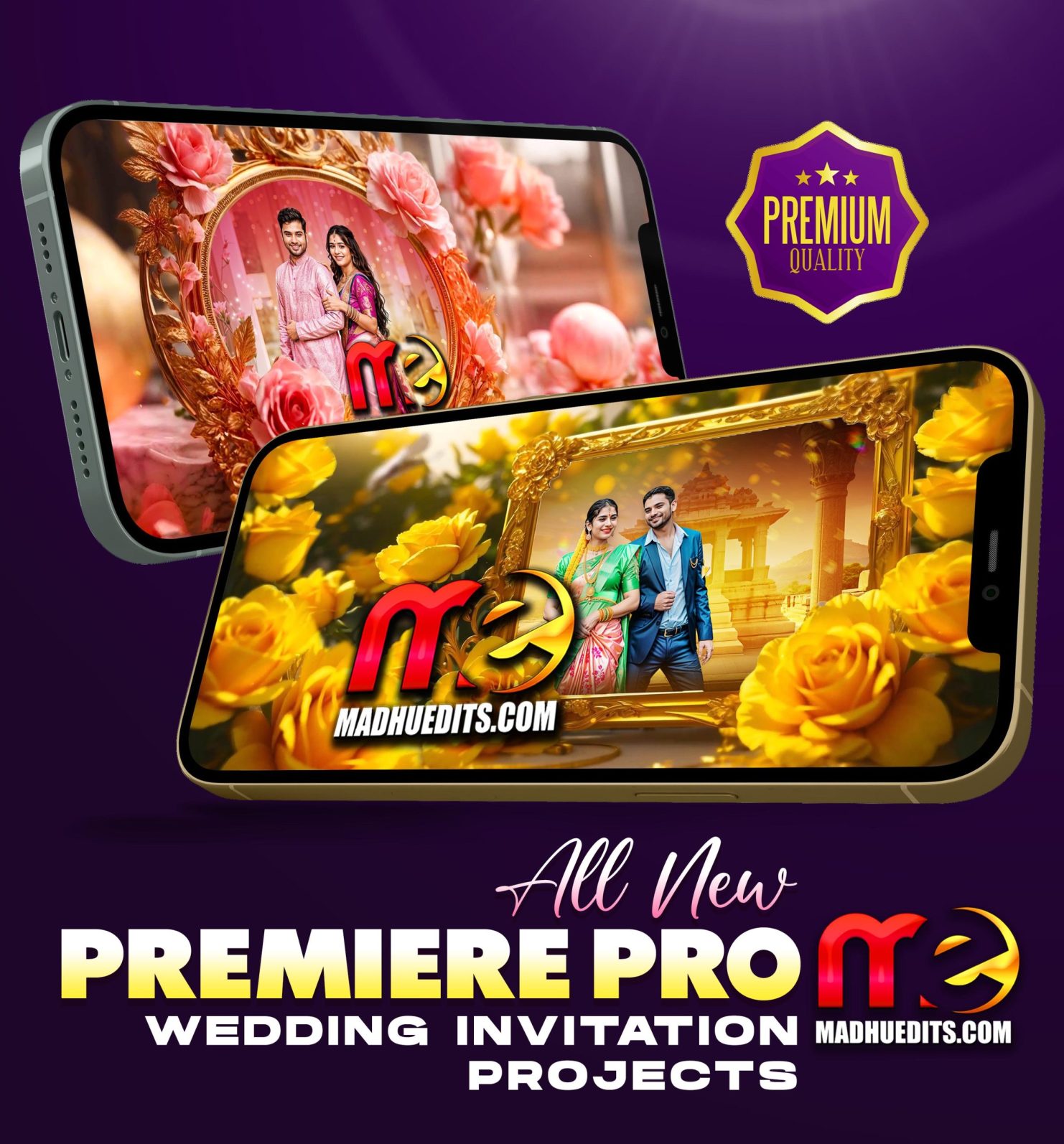 Indian Wedding Invitation Premiere Pro Templates-Latest Projects