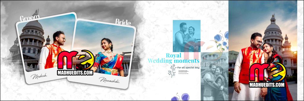 Wedding Album Design PSD Free Download 12x36 