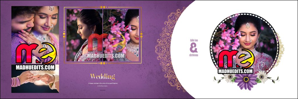 Wedding Album Design PSD Free Download 12x36 