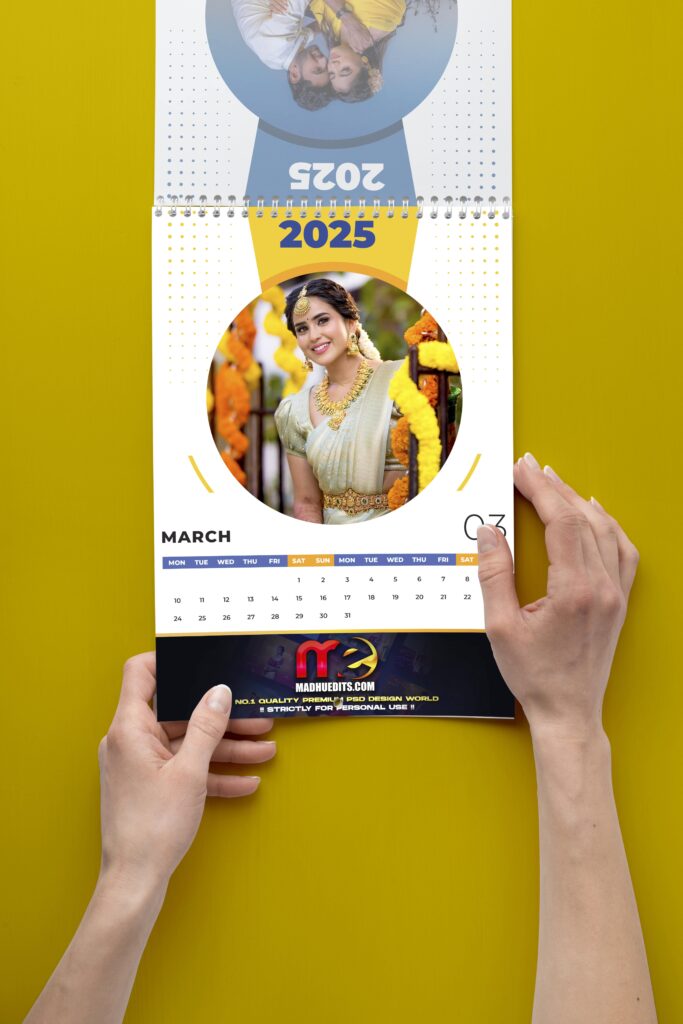 calendar psd files 2025