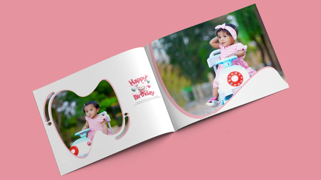 Birthday Album Design PSD Free Download 12x36