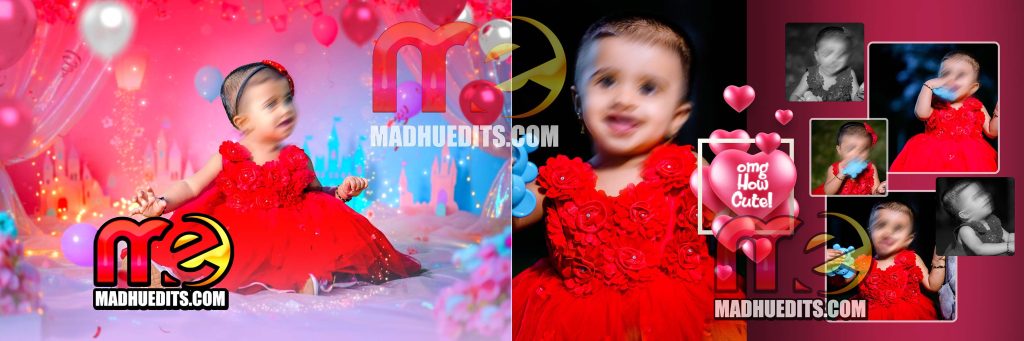 Birthday Album Design 12×36 PSD Sheets