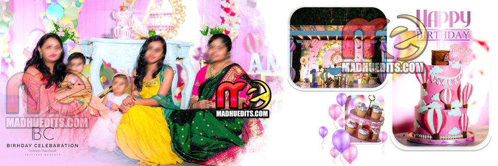 Happy Birthday Album PSD Files 12×36