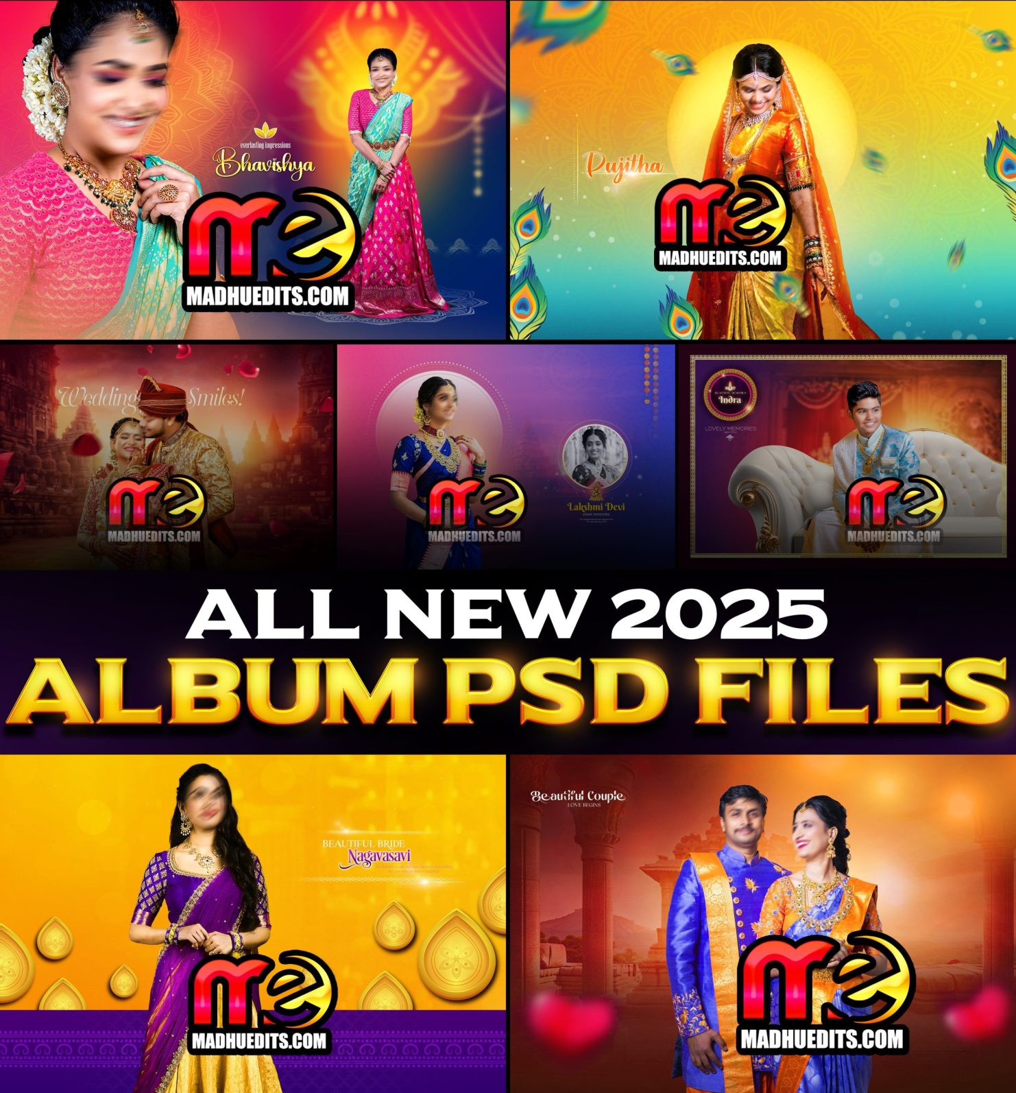 12X36 Traditional Wedding Album PSD Designs