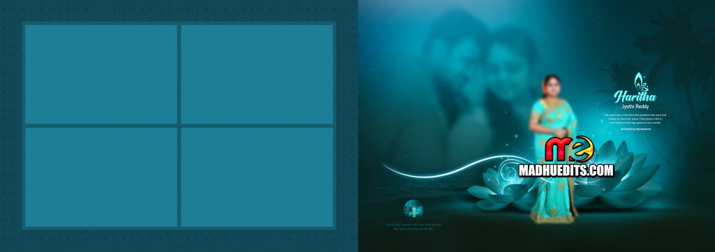 Best Traditional Wedding Album PSD Template Files Download 12x36 Size