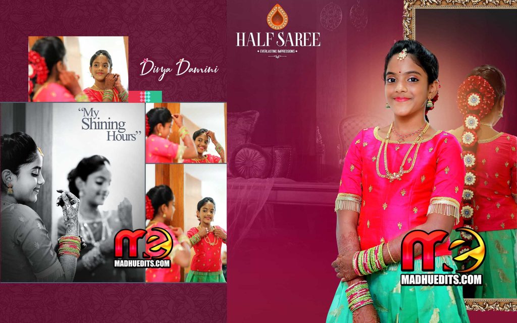 Half Saree Album Latest PSDs