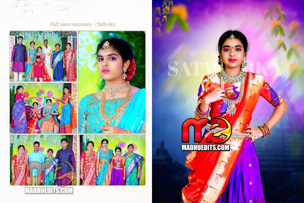 half saree album psds free