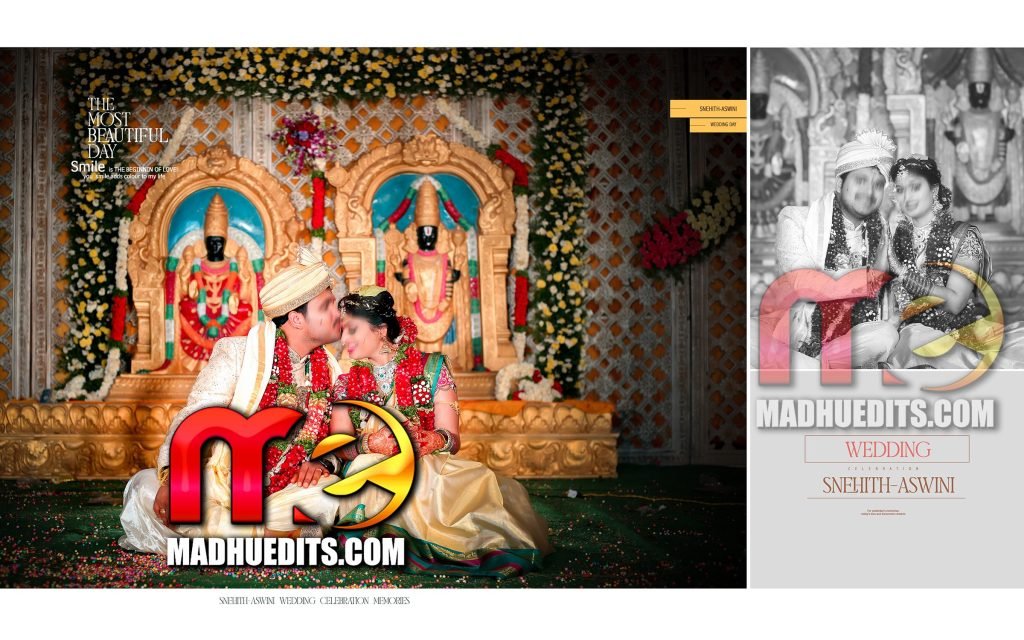 Telugu Wedding Album Sheet Design PSD
