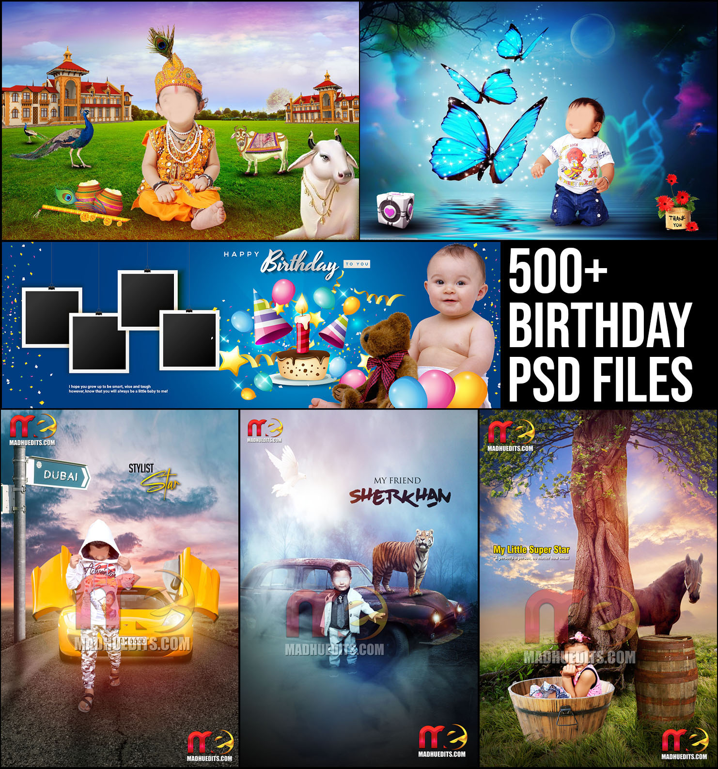 500+ Birthday PSD Templates