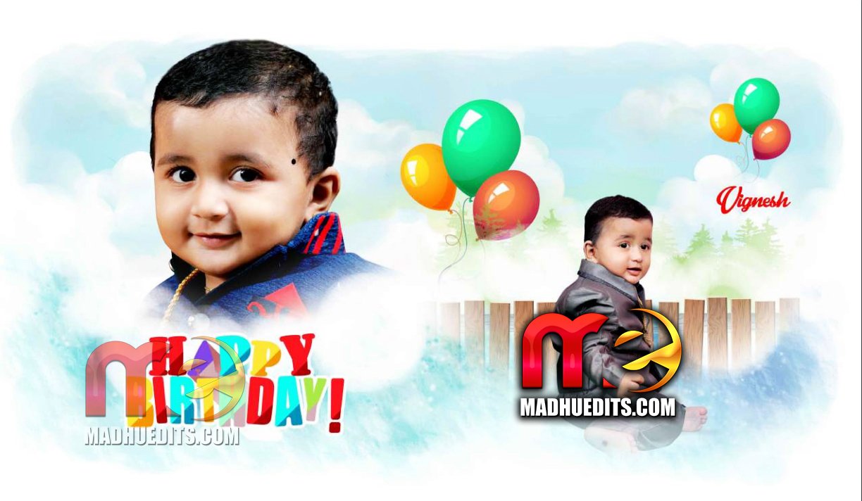 15x24 Birthday Album PSD Templates - MadhuEdits