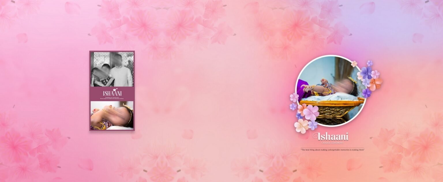 NAMING CEREMONY ALBUM SHEET PSDS - MadhuEdits
