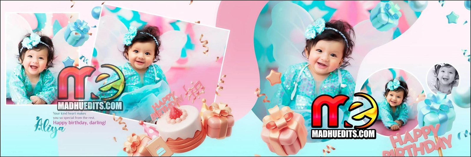 Creative Birthday Album Design PSD Download - MadhuEdits