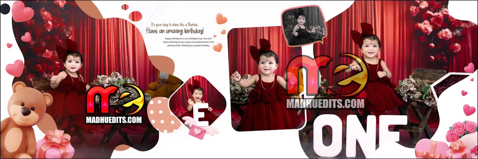 Creative Birthday Album Design PSD Download - MadhuEdits