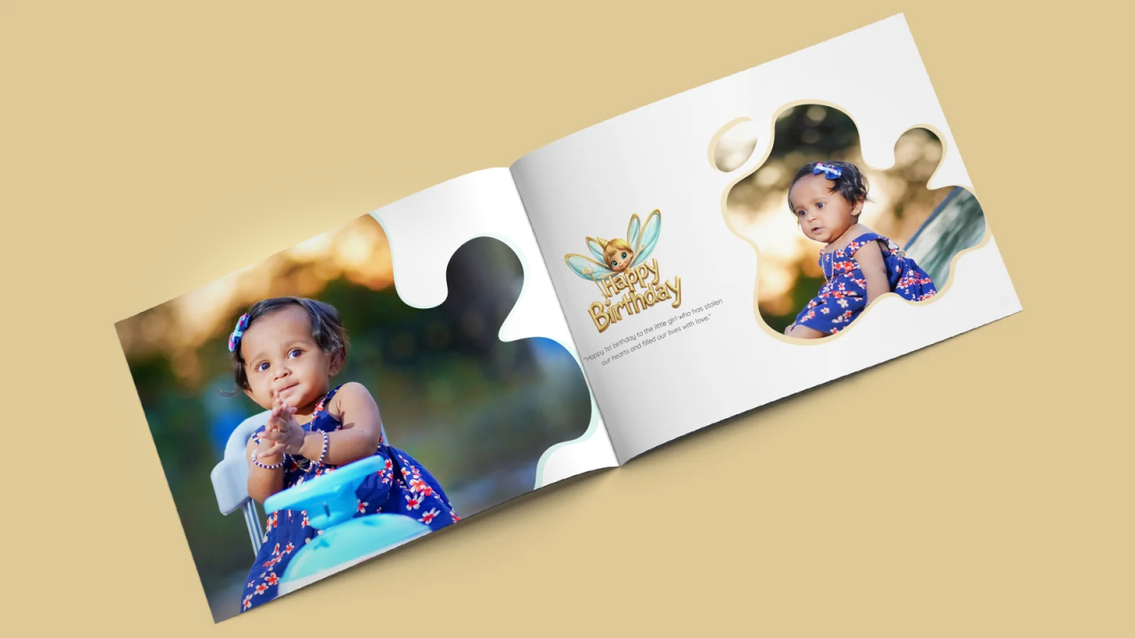 Creative Birthday Album Design PSD Download - MadhuEdits